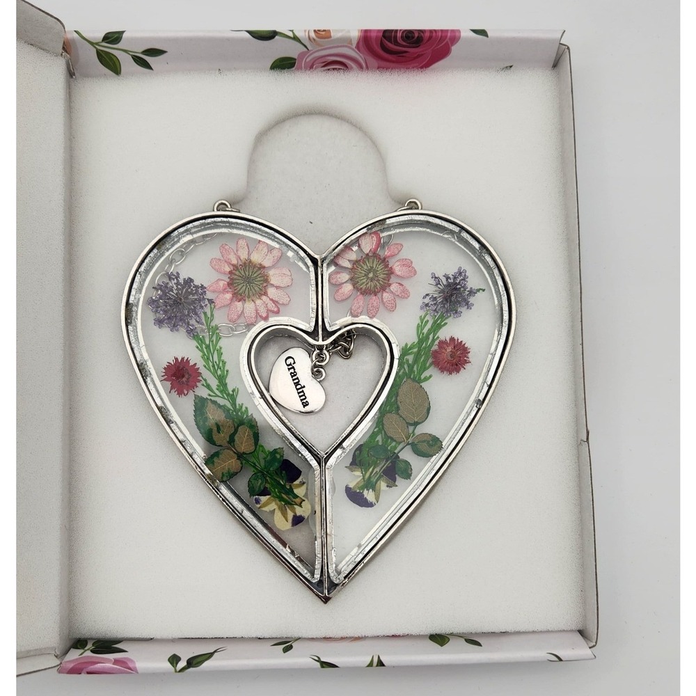 Heart Suncatchers Grandma Gift Ornament